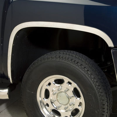 Full Stainless Steel Fender Trim <br> 11-14 Chevy Silverado 3500 HD