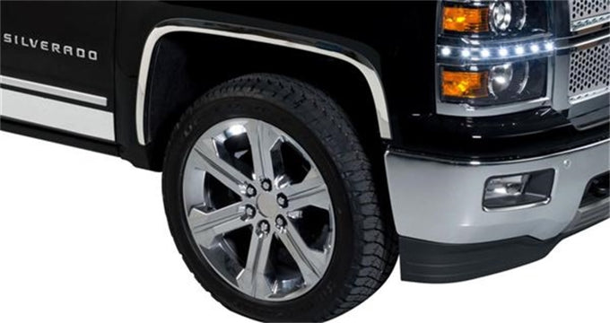 Full Stainless Steel Fender Trim <br> 14-15 Chevy Silverado 1500