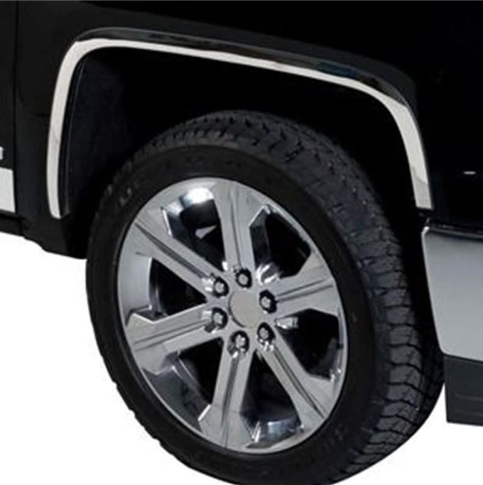 Full Stainless Steel Fender Trim <br> 14-15 Chevy Silverado 1500