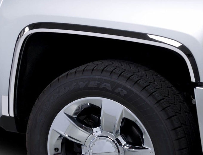 Stainless Steel Fender Trim <br> 15-19 Chevy Silverado 1500 2500 3500 HD