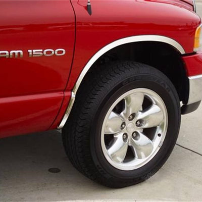 Stainless Steel Fender Trim <br> 02-09 Dodge Ram 1500 2500 3500
