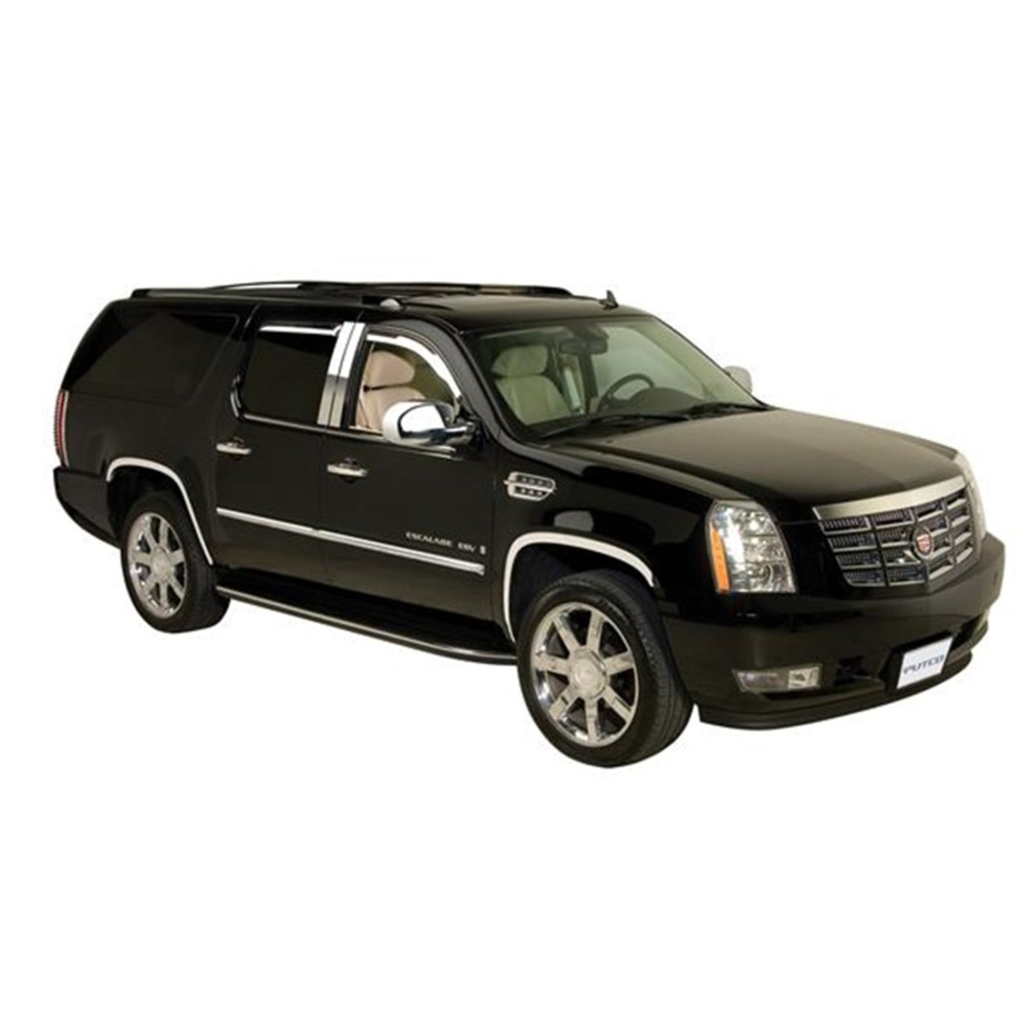 6pc Kit Stainless Steel Fender Trim <br> 07-14 Cadillac Escalade