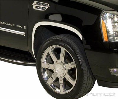 Full Stainless Steel Fender Trim <br> 07-14 Cadillac Escalade ESV