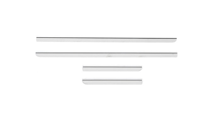 Stainless Steel Window Trim Accents <br> 07-14 Chevy Silverado, GMC Sierra 1500 2500 3500 HD