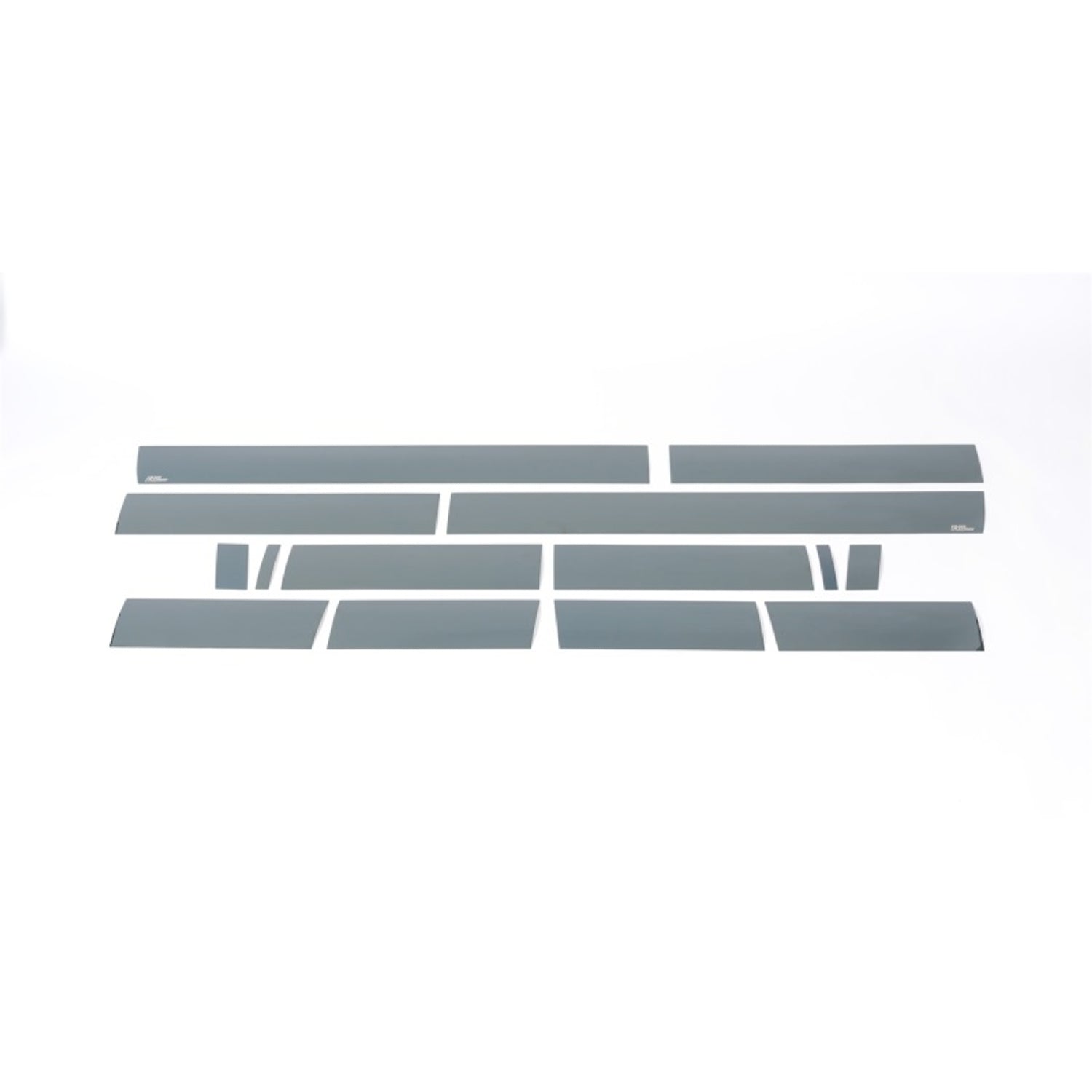 6in Wide - 14pcs Black Platinum Rocker Panels <br> 07-14 Chevy Silverado 1500 2500 3500 HD