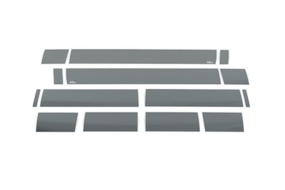 14pcs 6 in. W Black Platinum Rocker Panels <br> 07-14 Chevy Silverado 1500 2500 3500 HD