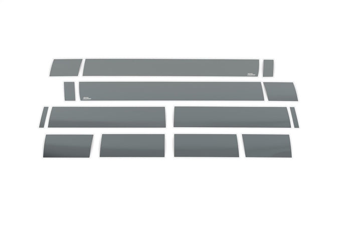 14pcs 6 in. W Black Platinum Rocker Panels <br> 07-14 Chevy Silverado 1500 2500 3500 HD