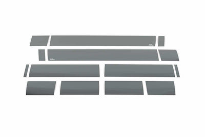 14pcs 6 in. W Black Platinum Rocker Panels <br> 07-14 Chevy Silverado 1500 2500 3500 HD