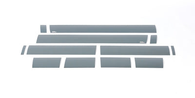 12pcs 6 in. W Black Platinum Rocker Panels <br> 07-13 Chevy Silverado 1500