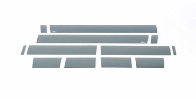 12pcs 6 in. W Black Platinum Rocker Panels <br> 07-13 Chevy Silverado 1500