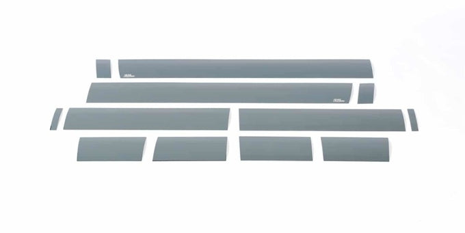 12pcs 6 in. W Black Platinum Rocker Panels <br> 07-13 Chevy Silverado 1500