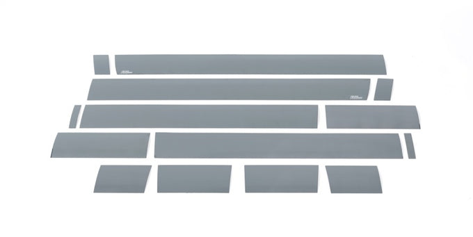 14pcs 6 in. W Black Platinum Rocker Panels <br> 07-14 Chevy Silverado 2500 3500 HD
