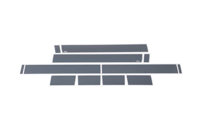 12pcs 6 in. W Black Platinum Rocker Panels <br> 07-13 Chevy Silverado 1500