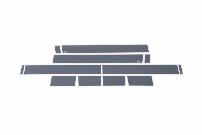 12pcs 6 in. W Black Platinum Rocker Panels <br> 07-13 Chevy Silverado 1500
