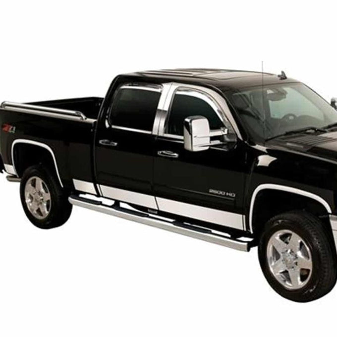 10pcs Stainless Steel Rocker Panels <br> 07-14 GMC Sierra 1500 2500 3500 HD