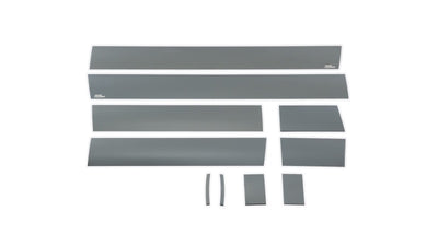 10pcs 6 in. W Black Platinum Rocker Panels <br> 07-14 GMC Sierra 1500 2500 3500 HD