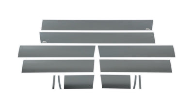 6in Wide - 12pcs Black Platinum Rocker Panels <br> 07-13 GMC Sierra 1500 2500 3500 HD