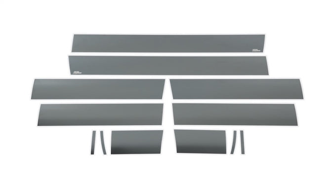 6in Wide - 12pcs Black Platinum Rocker Panels <br> 07-13 GMC Sierra 1500 2500 3500 HD
