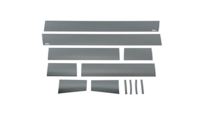 6in Wide - 12pcs Black Platinum Rocker Panels <br> 07-13 GMC Sierra 1500