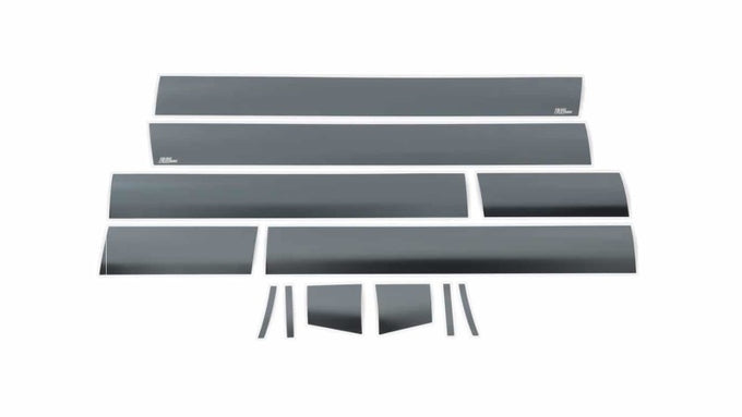 6in Wide - 12pcs Black Platinum Rocker Panels <br> 07-14 GMC Sierra 2500 3500 HD