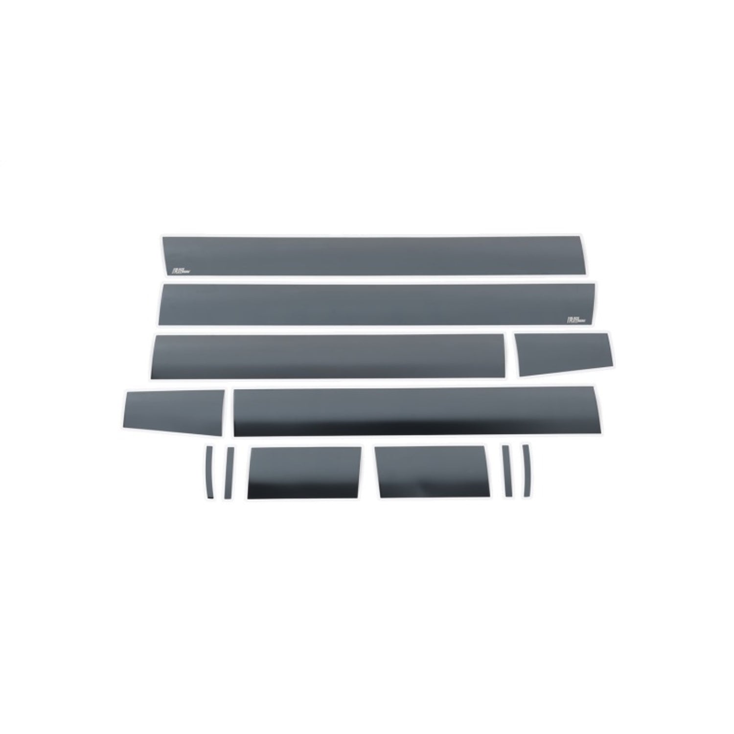 6in Wide 12pcs Black Platinum Rocker Panels <br> 07-13 GMC Sierra 1500