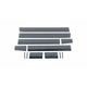 6in Wide 12pcs Black Platinum Rocker Panels <br> 07-13 GMC Sierra 1500