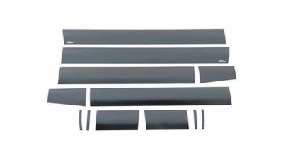 6in Wide 12pcs Black Platinum Rocker Panels <br> 07-13 GMC Sierra 1500
