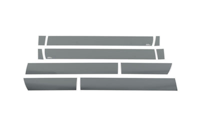 10pcs 5.5 in. W Black Platinum Rocker Panels <br> 07-13 Chevy Avalanche