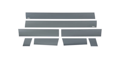 8pcs 6 in. W Black Platinum Rocker Panels <br> 07-14 Chevy Tahoe, GMC Yukon, Cadillac Escalade