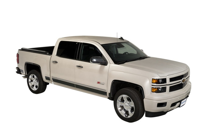 5.5in Bed (10pcs) Black Platinum Rocker Panels <br> 14-18 Chevy Silverado 1500