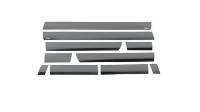 10pcs Black Platinum Rocker Panels -6.5in. Bed <br> 14-19 Chevy Silverado 1500 2500 3500 HD