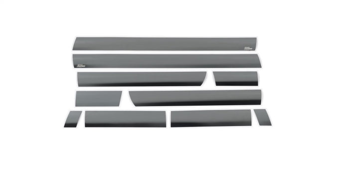 10pcs Black Platinum Rocker Panels -6.5in. Bed <br> 14-19 Chevy Silverado 1500 2500 3500 HD