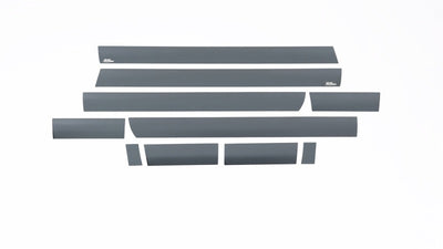 10pcs Black Platinum Rocker Panels - 5.5in. Bed <br> 14-18 GMC Sierra 1500