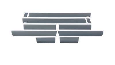6.5in Bed - (10pcs) Black Platinum Rocker Panels <br> 14-19 GMC Sierra 1500 2500 3500 HD