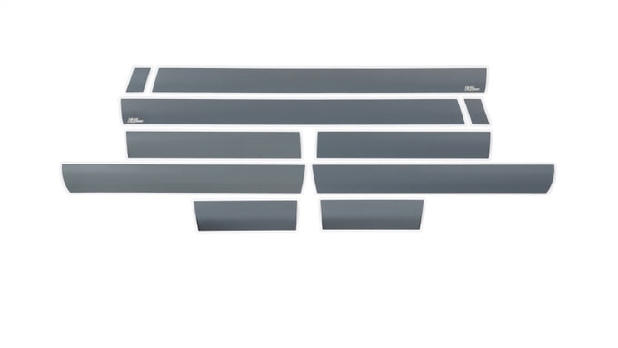 6.5in Bed - (10pcs) Black Platinum Rocker Panels <br> 14-19 GMC Sierra 1500 2500 3500 HD