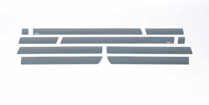 8ft Long Box 10pcs Black Platinum Rocker Panels <br> 14-19 Chevy Silverado 1500 2500 3500 HD