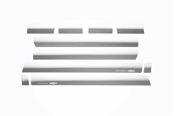 10pcs Stainless Steel Rocker Panels <br> 14-19 Chevy Silverado 1500 2500 3500 HD
