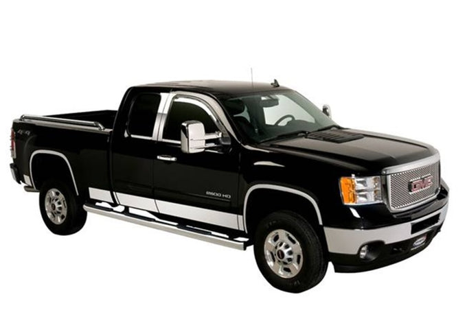 10pcs Stainless Steel Rocker Panels <br> 14-19 Chevy Silverado 1500 2500 3500 HD