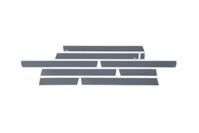 10pcs Black Platinum Rocker Panels for 6.5in. Bed <br> 14-19 Chevy Silverado 1500 2500 3500 HD