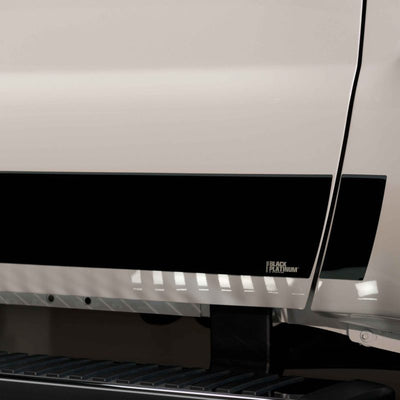 8pcs Black Platinum Rocker Panels <br> 15-19 Chevy Silverado 3500 HD