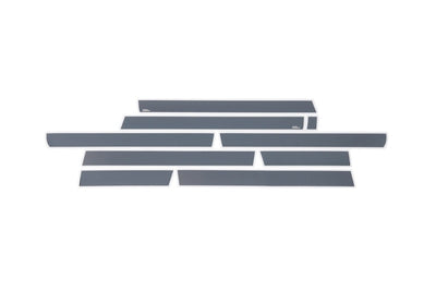 10pcs Black Platinum Rocker Panels for 6.5in. Bed <br> 14-19 GMC Sierra 1500 2500 3500 HD