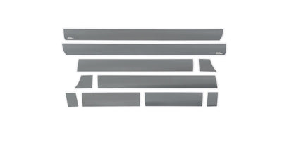 8ft Long Box 10pcs Black Platinum Rocker Panels <br> 14-19 Chevy Silverado 1500 2500 3500 HD