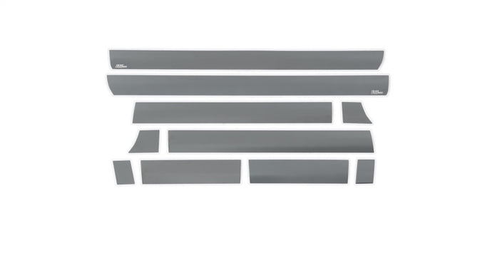 8ft Long Box 10pcs Black Platinum Rocker Panels <br> 14-19 Chevy Silverado 1500 2500 3500 HD