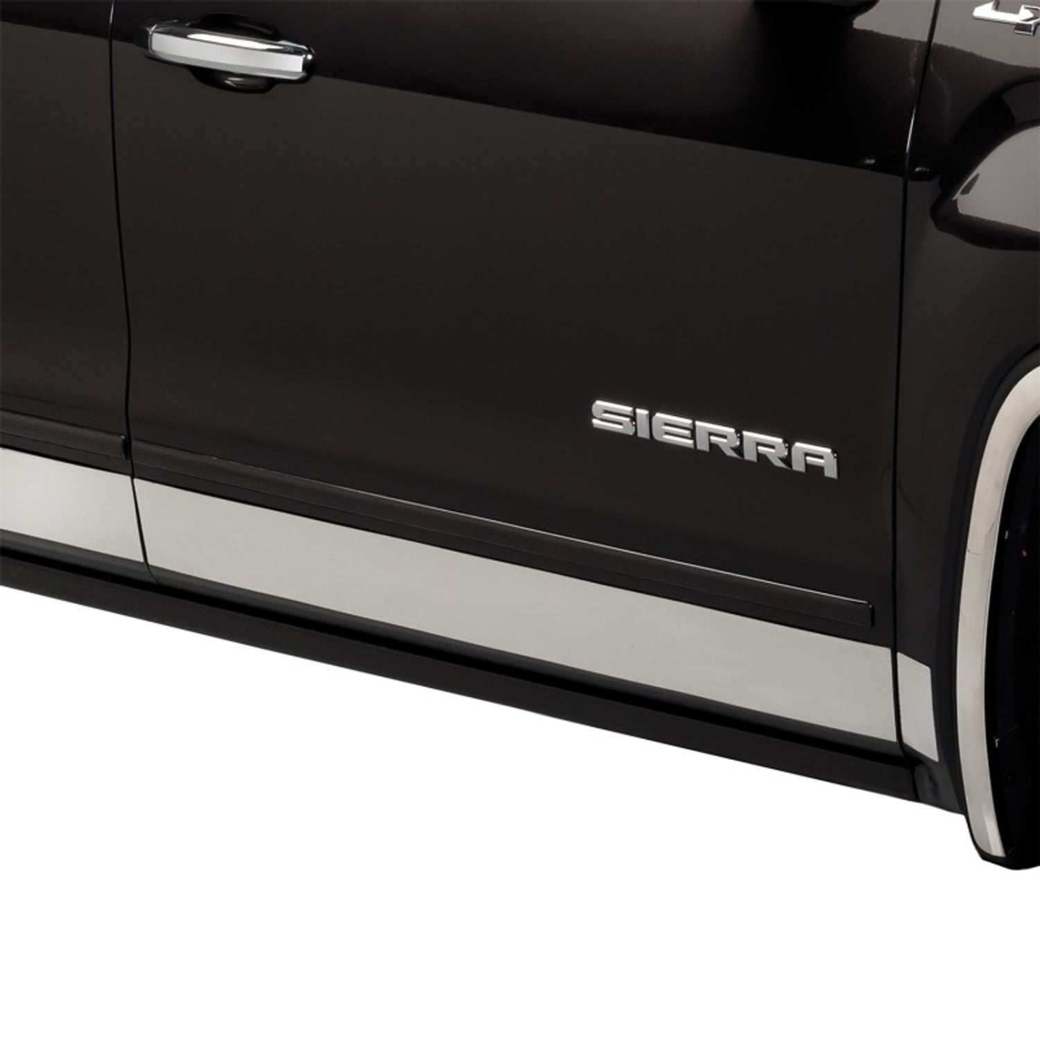 6.8in Bed 10pcs Stainless Steel Rocker Panels <br> 14-18 GMC Sierra 1500
