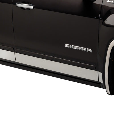 6.8in Bed 10pcs Stainless Steel Rocker Panels <br> 14-18 GMC Sierra 1500