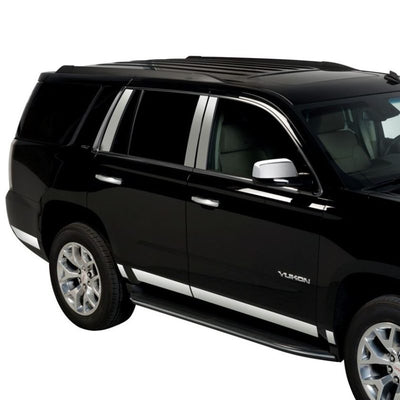 10pcs Stainless Steel Rocker Panels <br> 07-14 Chevy Tahoe, GMC Yukon, Cadillac Escalade