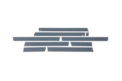 10pcs Black Platinum Rocker Panels <br> 15-19 GMC Sierra 2500 3500 HD