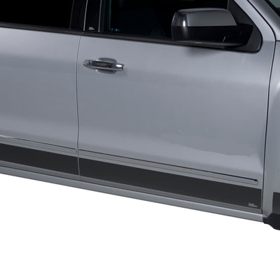 8pcs Black Platinum Rocker Panels <br> 15-19 GMC Sierra 3500 HD