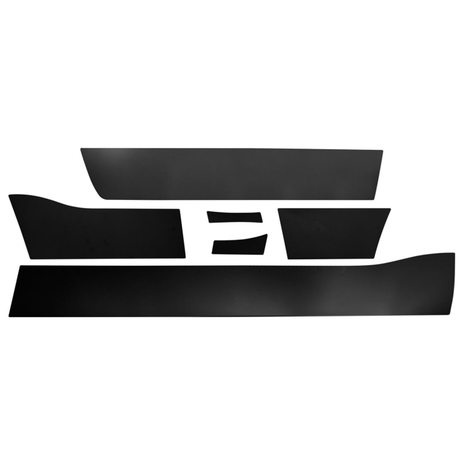 (8pcs) Black Platinum Rocker Panel <br> 11-17 Jeep Grand Cherokee