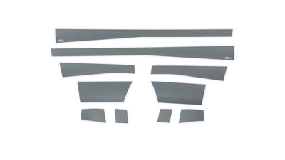 10pcs 5.5in Wide Blk Platinum Rocker Panels <br> 09-24 Dodge Ram 1500